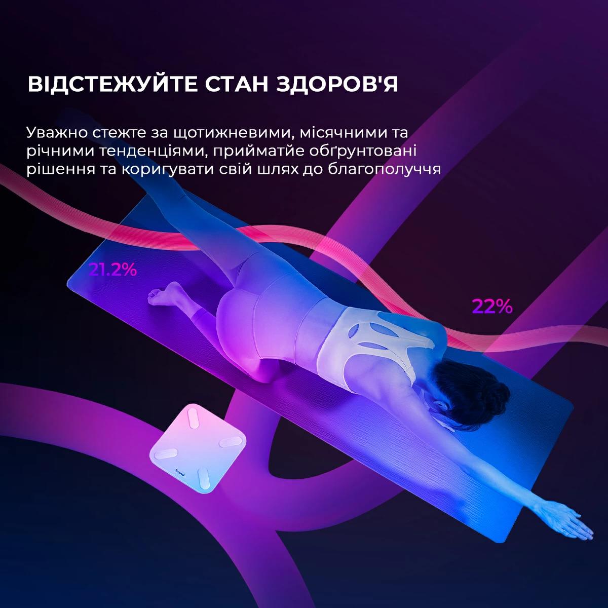 Розумні ваги YUNMAI X Smart Scale YMBS-M268 (Білий) дивитися зображення № 6