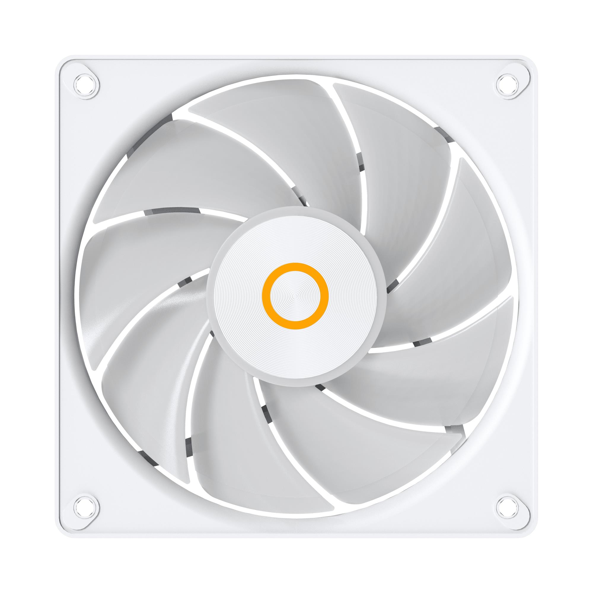 Набір із трьох вентиляторів для корпусу 120MM GAMMA F12 ELITE WH ARGB 3 IN 1 (GAMMA-F12-WH3AM00E-GL) OCYPUS на малюнкі №7