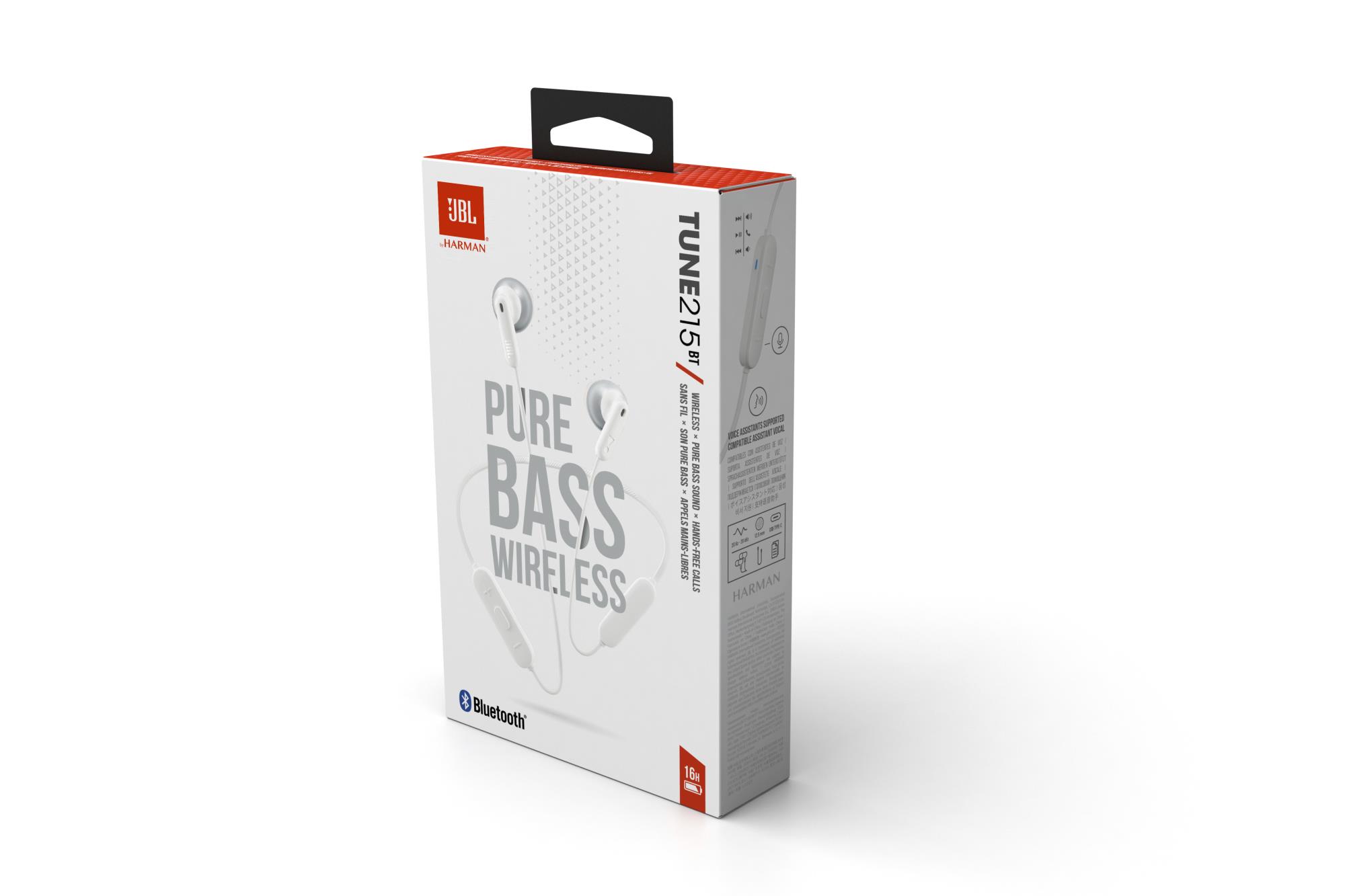 Навушники з БТ JBLT215BTWHT дивитися зображення № 7