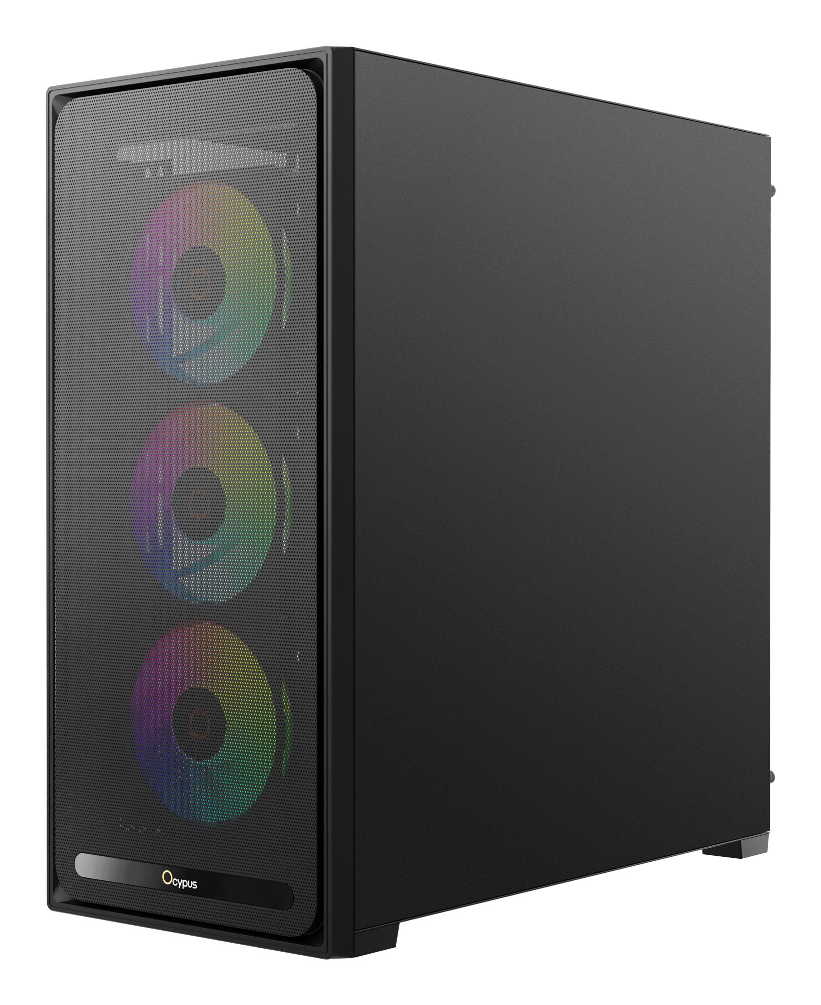 Корпус для компютера ATX W/O PSU DELTA C70 BK ARGB (DELTA-C70-BKG400XX-GL) OCYPUS на малюнкі №13
