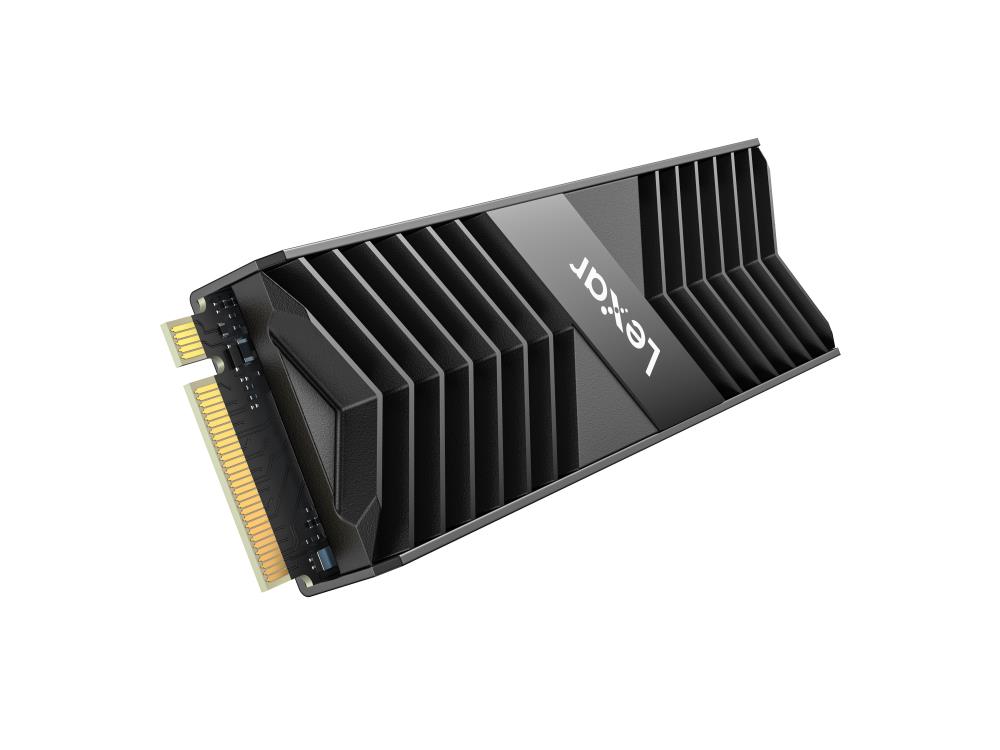 SSD LEXAR NM800PRO 2TB Heatsink M.2 PCIe Gen4 NVMe 3D TLC Write speed 6500 MBytes/sec Read speed 7500 MBytes/sec TBW 2000 TB MTBF 1500000 hours LNM800P002T-RN8NG