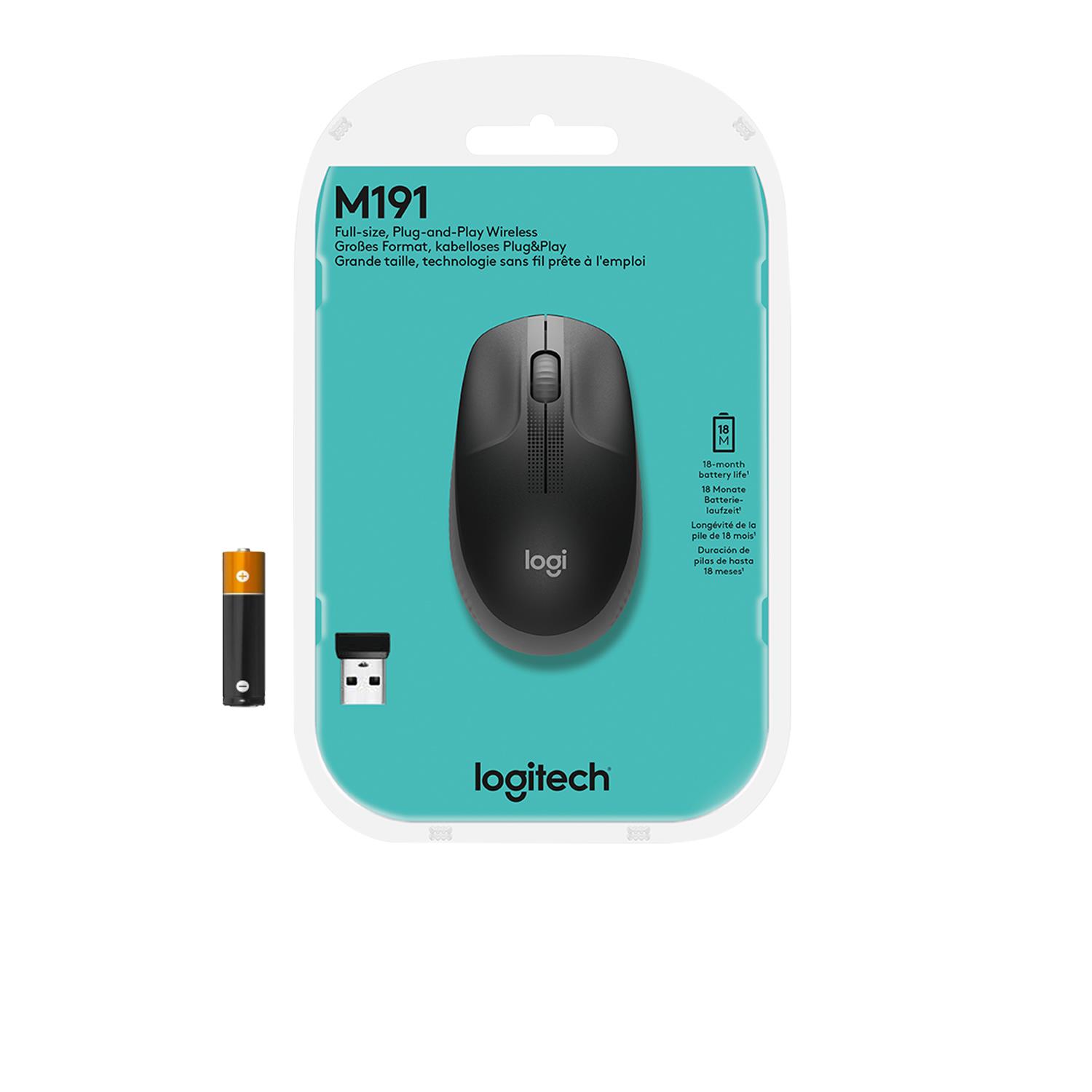 Миша бездротова Logitech M190 Wireless Charcoal (910-005905) на малюнкі №8