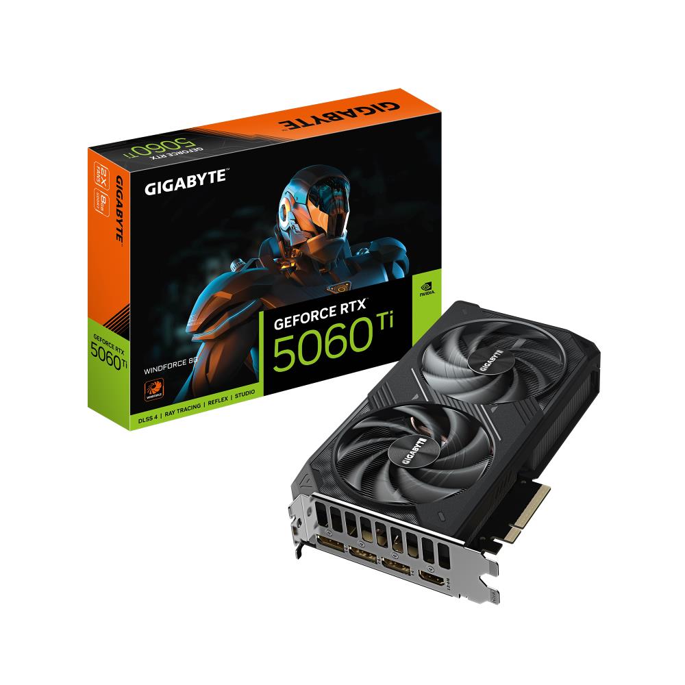 GIGABYTE NVIDIA Ge Force RTX 5060 Ti 8 GB GDDR7 128 bit PCIE...