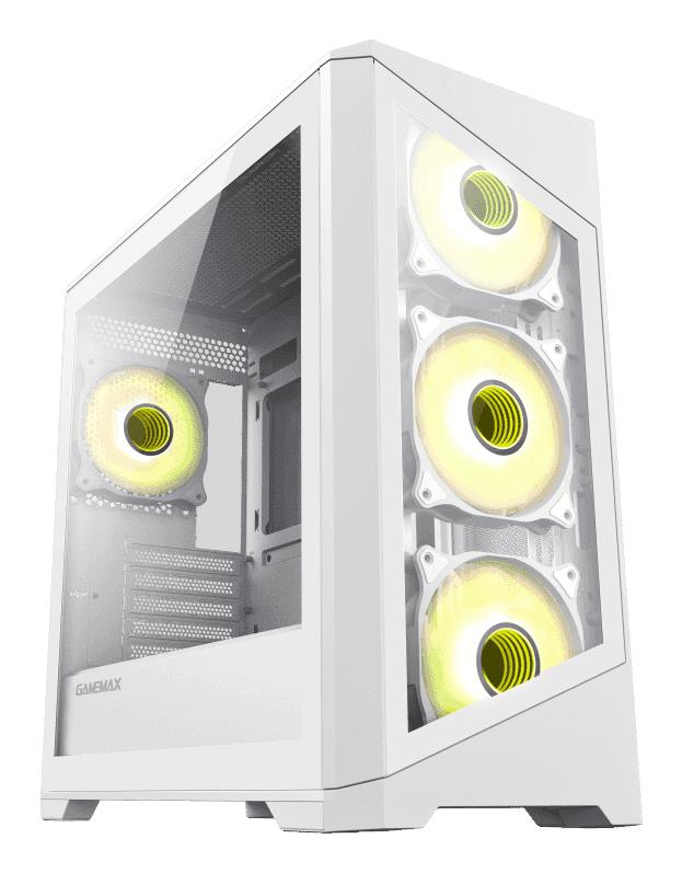 Корпус для компютера MATX W/O PSU DESTROYER TGB WH GAMEMAX на малюнкі №1