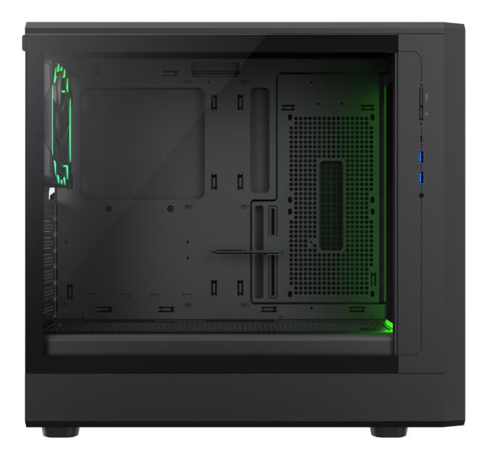 Корпус для компютера ATX W/O PSU CLAW 460 BK GAMEMAX на малюнкі №11