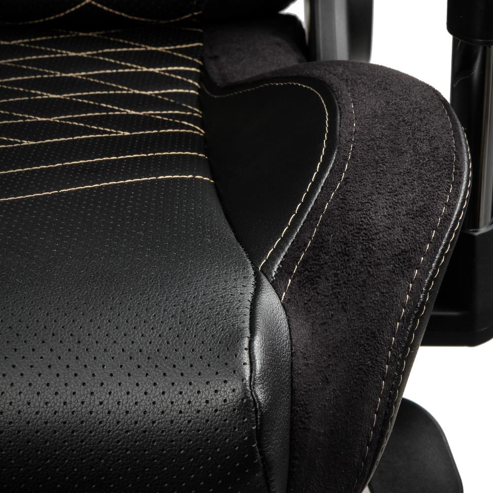 Ігрове крісло Noblechairs EPIC штучна шкіра, чорний/золотий на малюнкі №12