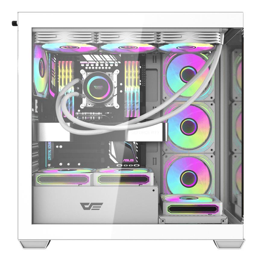 Корпус для компютера DARK FLASH ATX без блока живлення DS900W білий на малюнкі №3