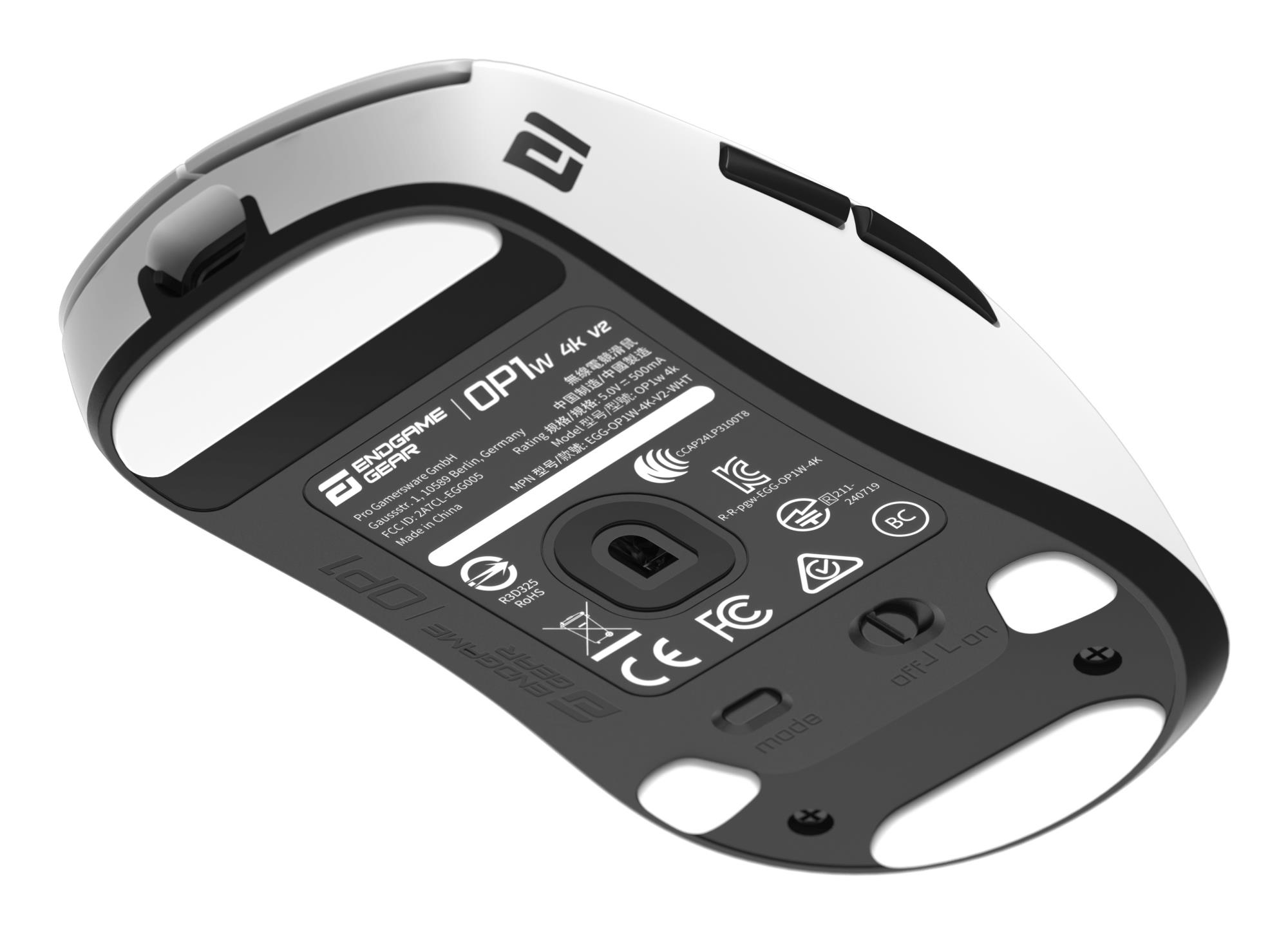 Миша ігрова бездротова Endgame Gear OP1w 4k v2, білий на малюнкі №13