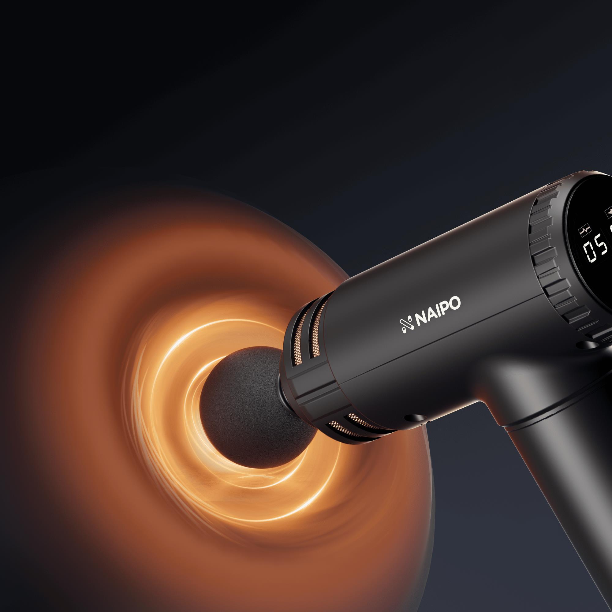 Масажер перкусійний ручний Naipo (NPMGUN-K5) на малюнкі №3