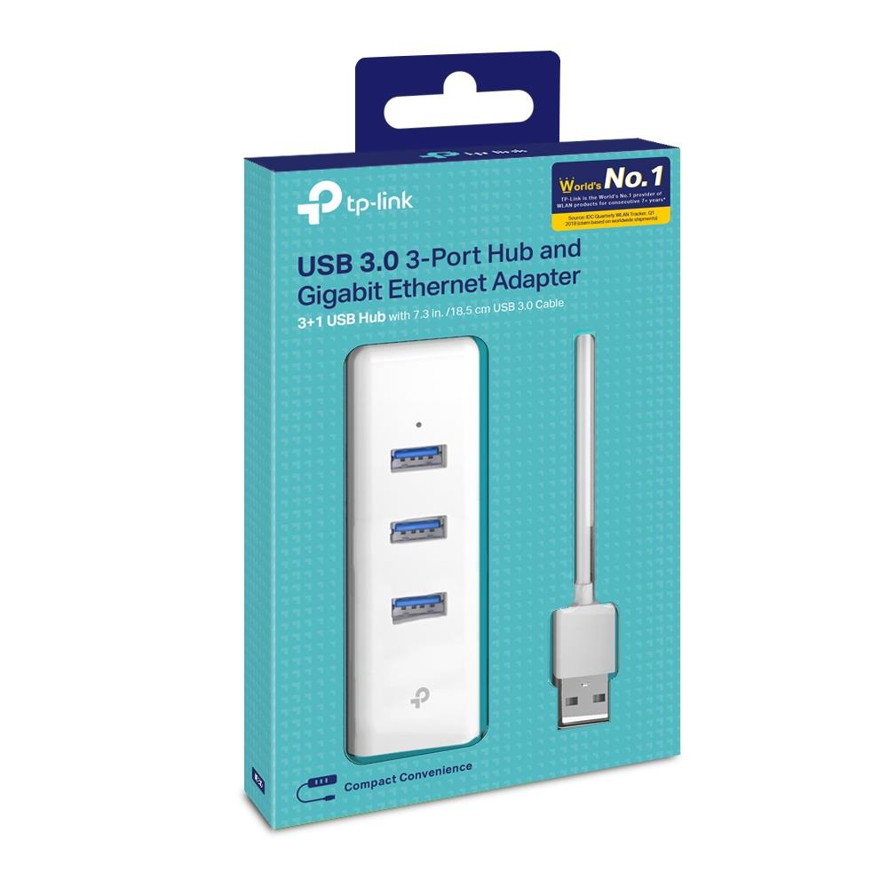 Мережевий адаптер USB 3.0/Gigabit Ethernet TP-Link UE330 на малюнкі №5