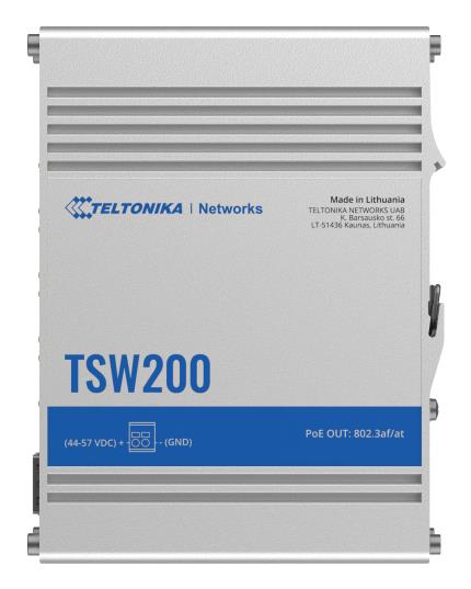 Net Switch 8PORT 10/100/1000/TSW200 Teltonika
