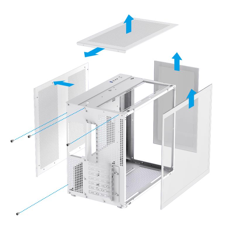 Корпус для компютера ATX W/O PSU INFINITY WHITE GAMEMAX на малюнкі №14