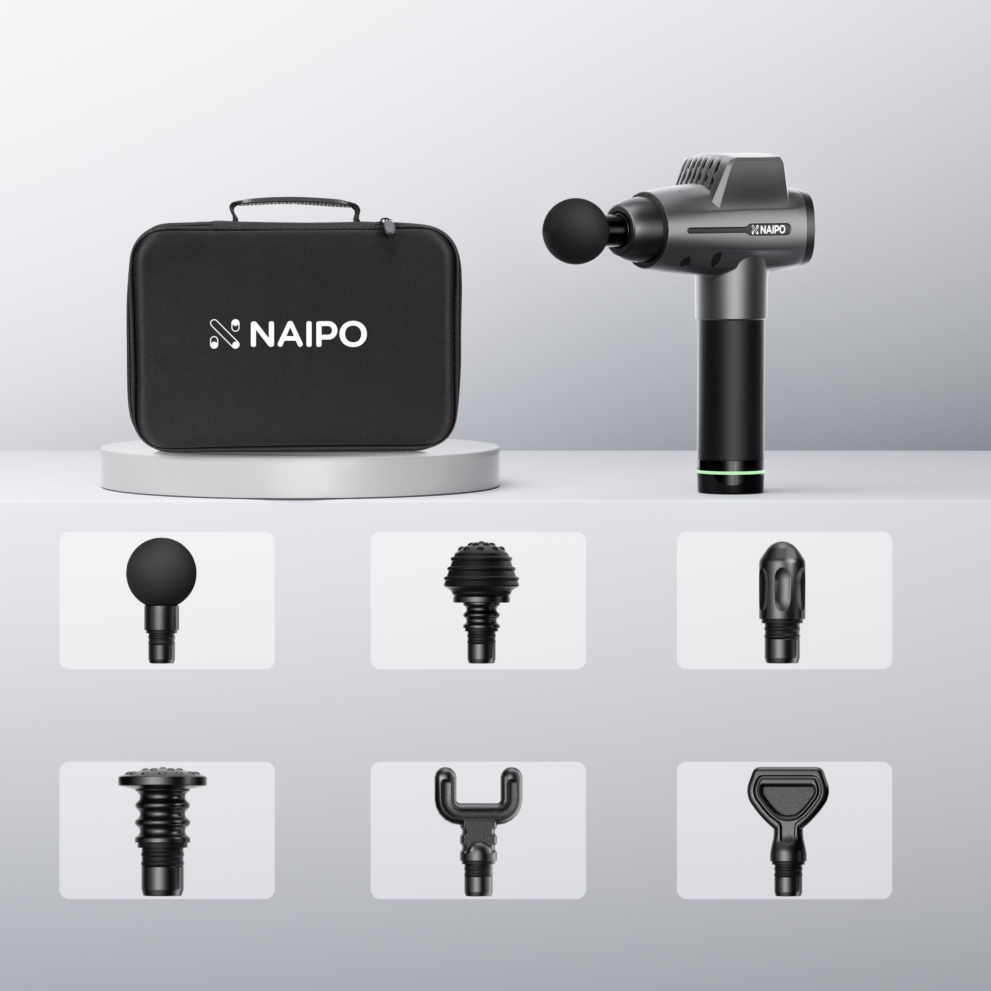 Масажер перкусійний ручний Naipo (NPMGUN-006) на малюнкі №3