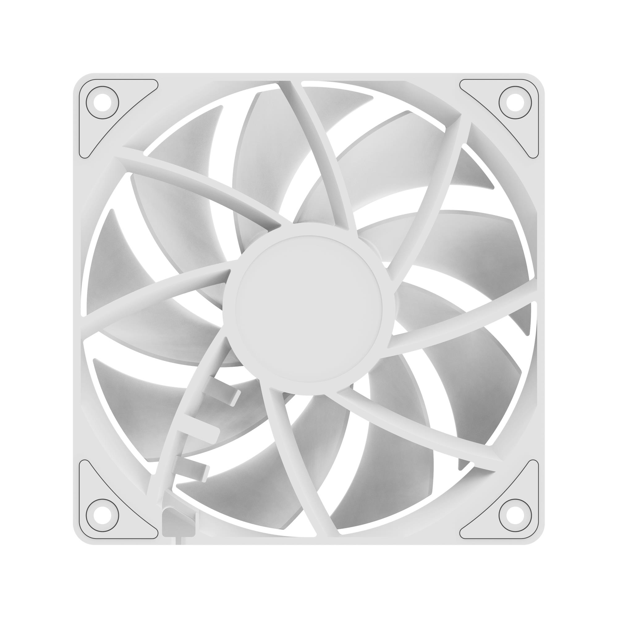 Корпусний вентилятор 120MM GAMMA F12 WH (GAMMA-F12-WH1NN00X-GL) OCYPUS на малюнкі №4