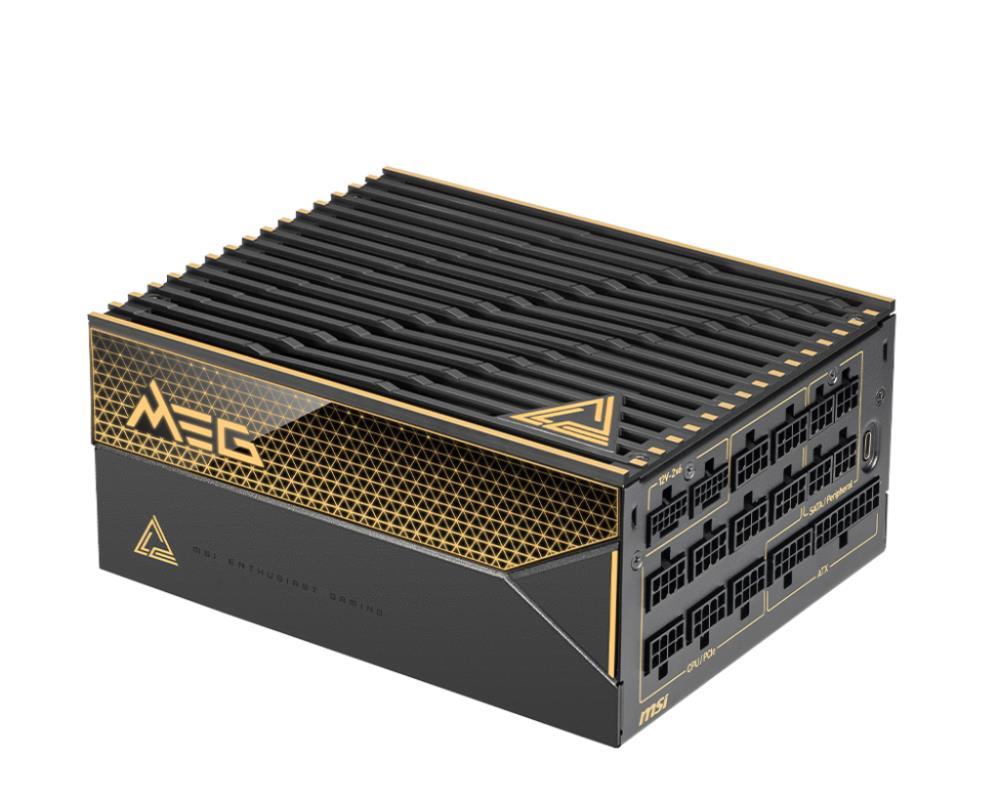 MSI MEG AI1600T PCIE5 ATX 3.1 1600 Watts Efficiency 80 PLUS ...