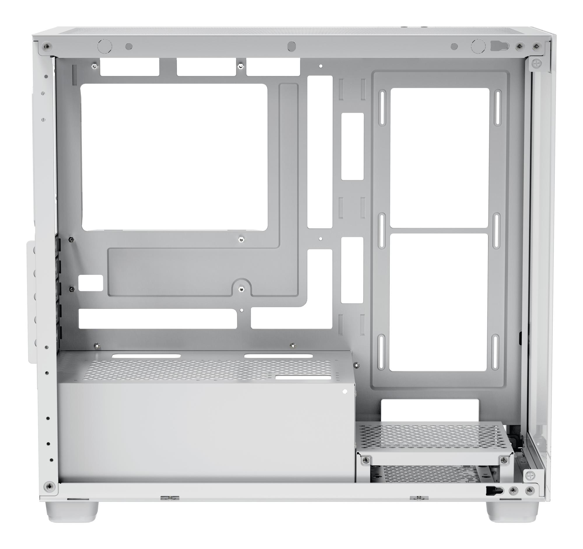 Корпус для компютера MATX W/O PSU GAMMA C52 WH (GAMMA-C52-WHD000XX-GL) OCYPUS на малюнкі №6