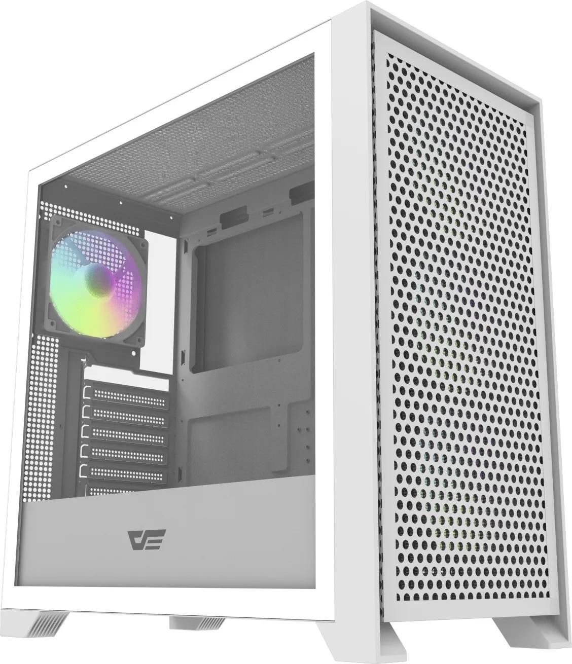 CASE MIDITOWER ATX W/O PSU/DRX90 MESH WHITE DARK FLASH