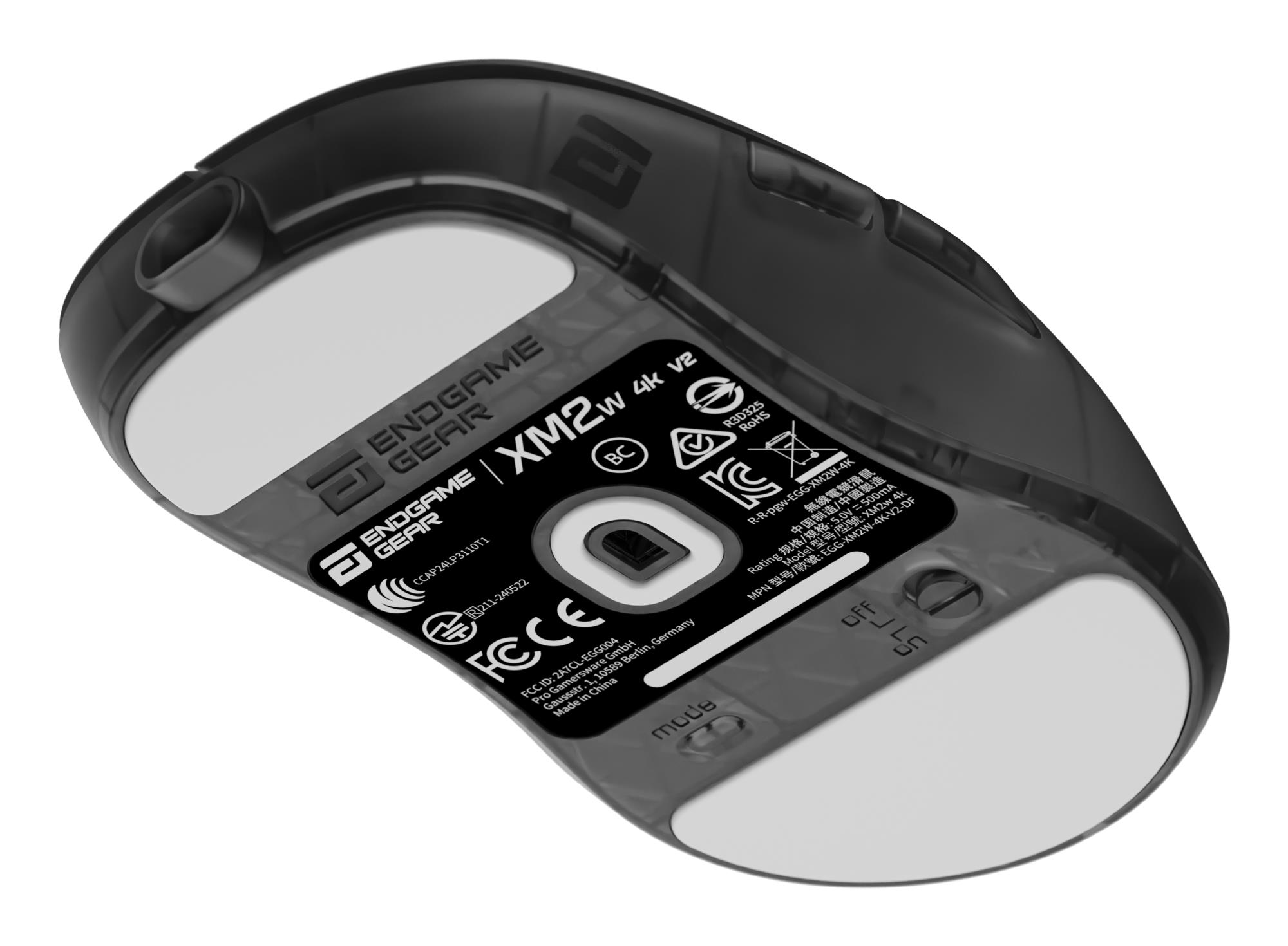 Миша ігрова бездротова Endgame Gear XM2w 4k v2, чорний (прозорий) на малюнкі №13