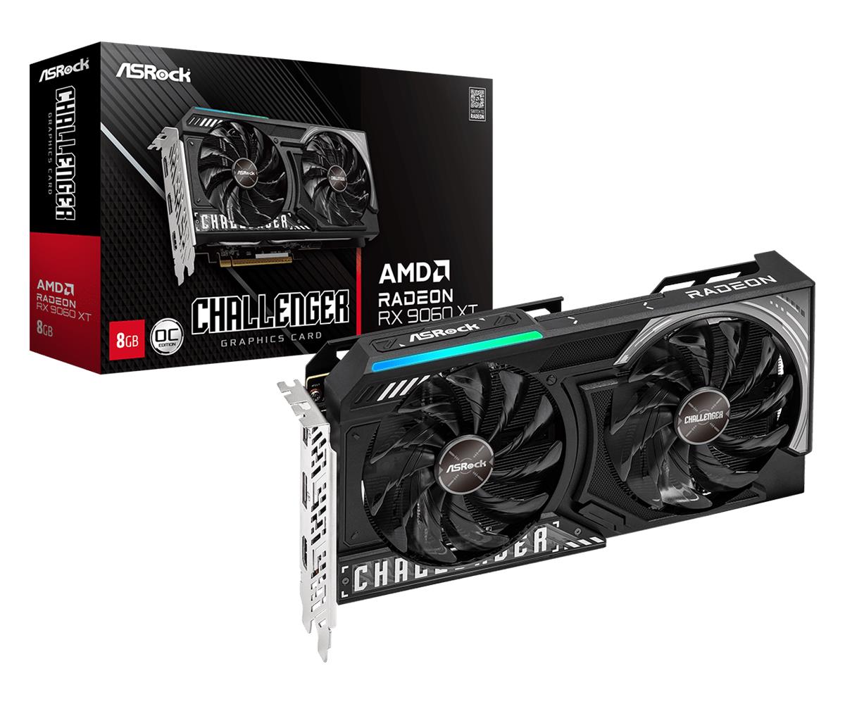 ASROCK AMD Radeon RX 9060 XT 8 GB GDDR6 128 bit PCIE 5.0 16x...