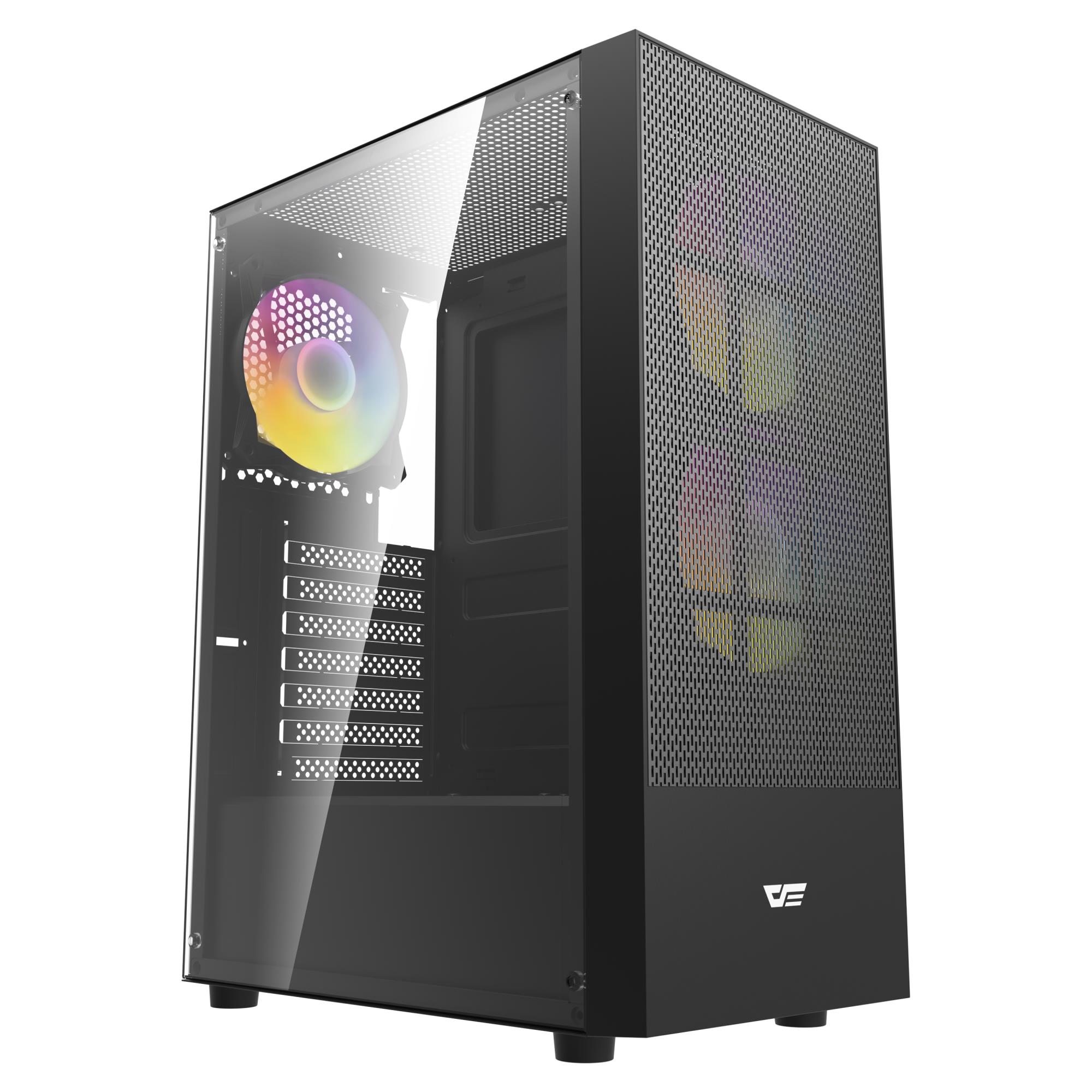 CASE MIDITOWER ATX W/O PSU/A290 BLACK DARK FLASH