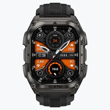 Розумний годинник TANK M4 BLACK KOSPET на малюнкі №3