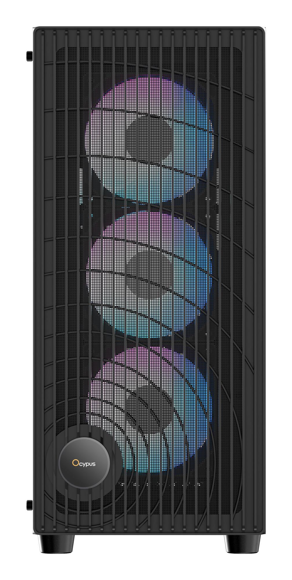 Корпус для компютера ATX W/O PSU GAMMA C70 BK ARGB (GAMMA-C70-BKG400XX-GL) OCYPUS на малюнкі №2