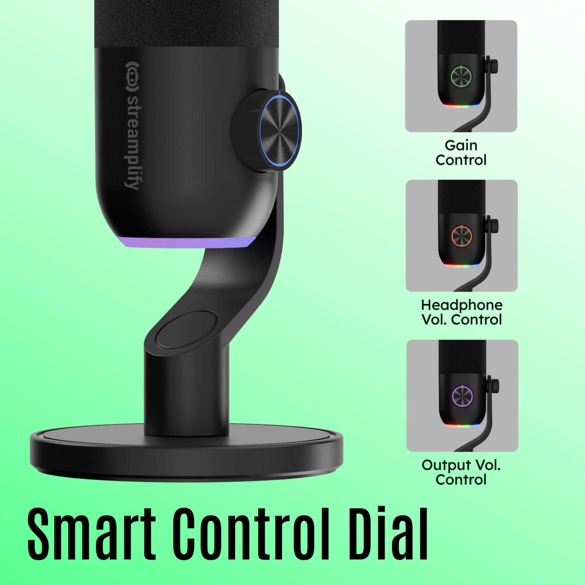 Мікрофон Streamplify MIC MINI-48-RGB-ST, чорний на малюнкі №12