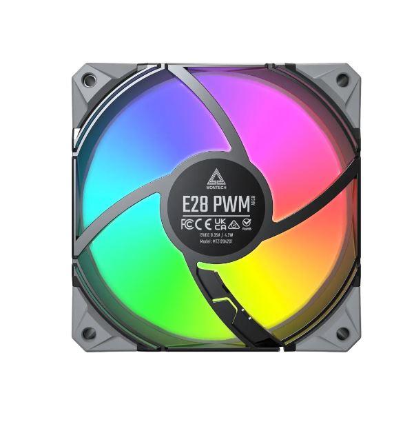 Набір із трьох вентиляторів для корпусу 120MM E28 ARGB 3 PACK (B) MONTECH на малюнкі №5