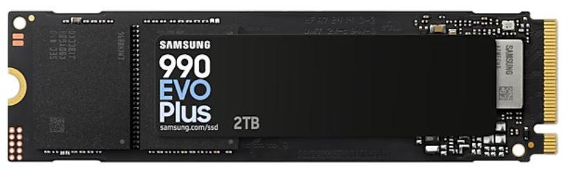 SSD SAMSUNG 990 EVO Plus 2TB M.2 PCIe Gen5 NVMe TLC Write speed 6300 MBytes/sec Read speed 7250 MBytes/sec 2.38mm TBW 1200 TB MZ-V9S2T0BW