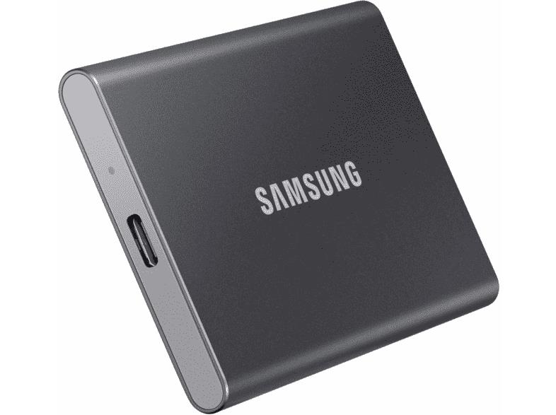 External SSD|SAMSUNG|T7|500GB|USB 3.2|Write speed 1000 MBytes/sec|Read speed 1050 MBytes/sec|MU-PC500T/WW