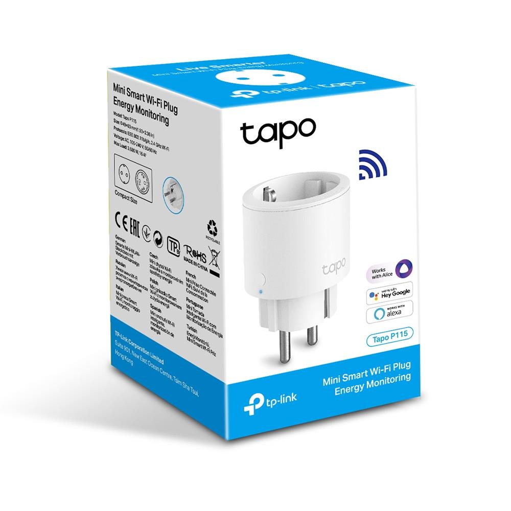 Розумна Wi-Fi міні розетка, Tapo P115(1-pack) TP-LINK на малюнкі №3