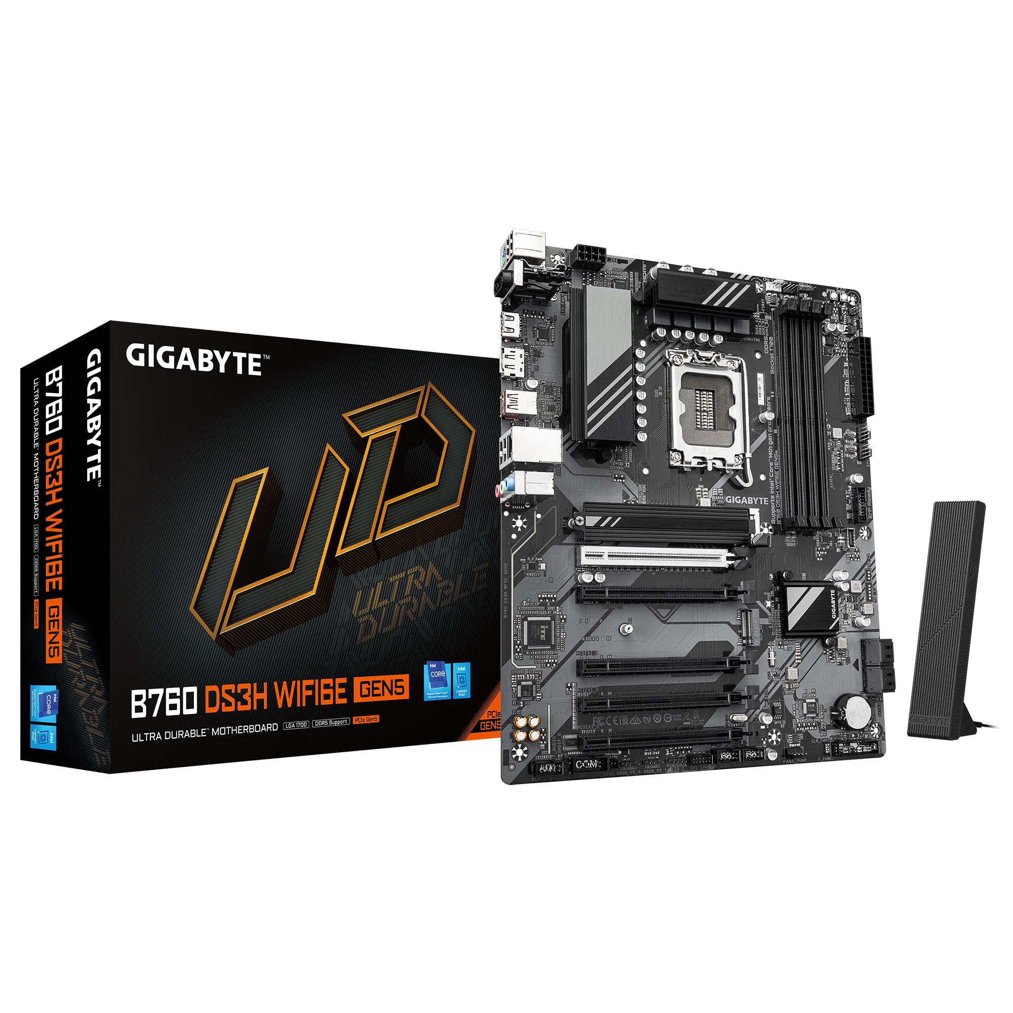 GIGABYTE B760 DS3H WF6E GEN5 1.0