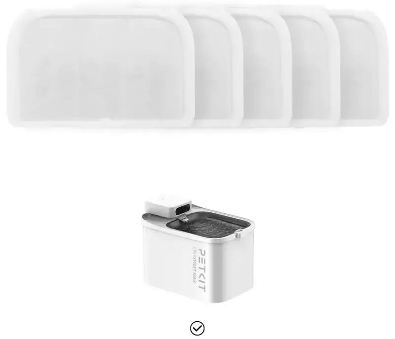 Фільтр PETKIT Water Fountain for EVERSWEET MAX 5PCS P4171 (Білий) дивитися зображення № 4
