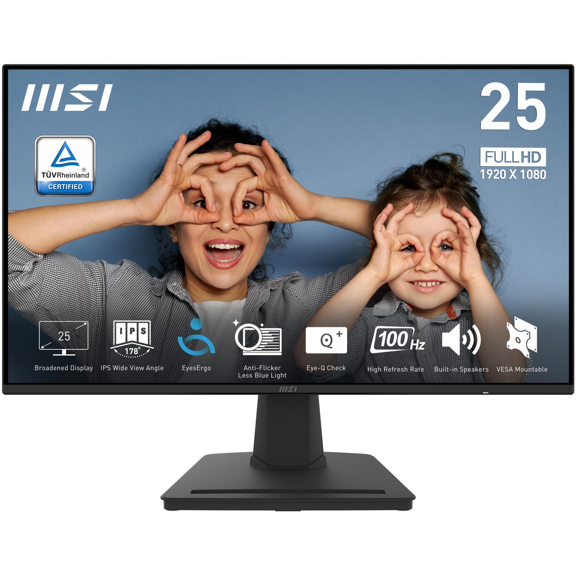 LCD Monitor MSI PRO MP252 24.5" Panel IPS 1920x1080 16:9 100...