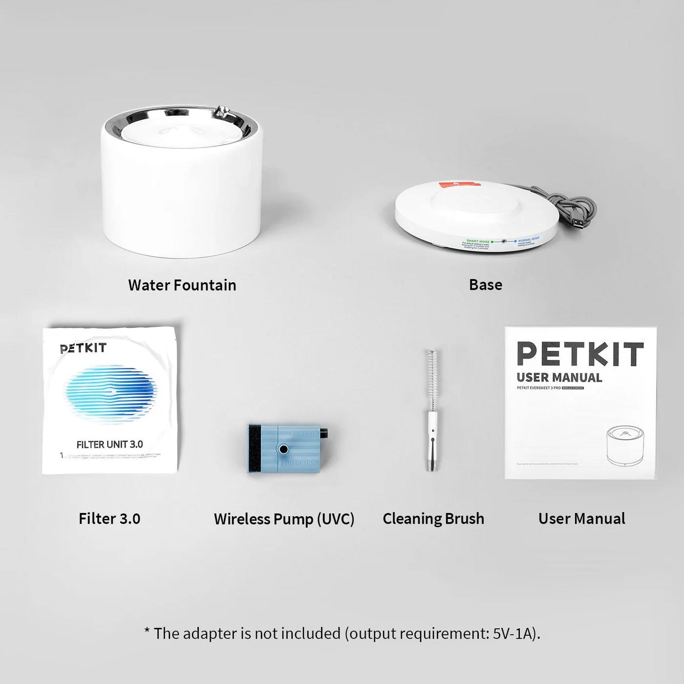 Поїлка PETKIT Eversweet 3 PRO Water Fountain White P4108 (UVC) на малюнкі №6
