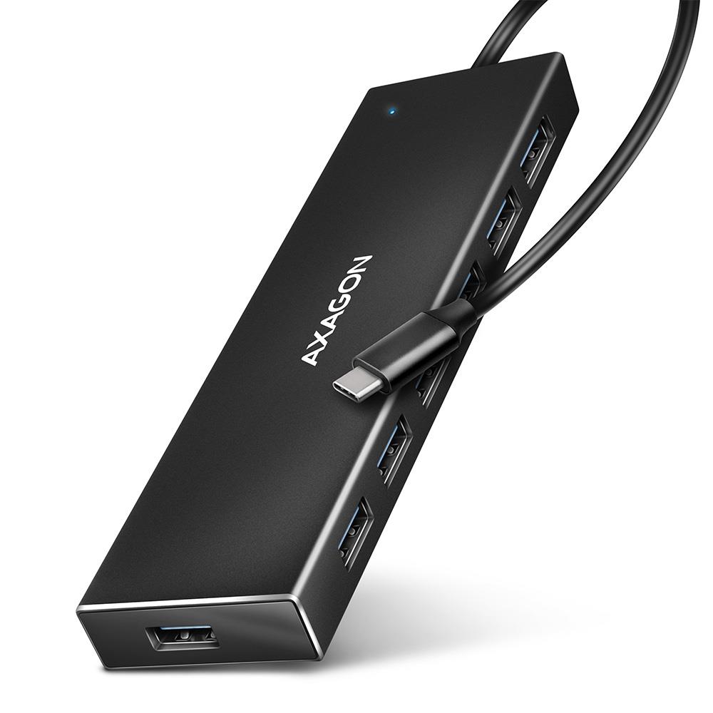 I/O HUB USB-C 7PORT FLAT/0.3 M HUE-F7 C AXAGON