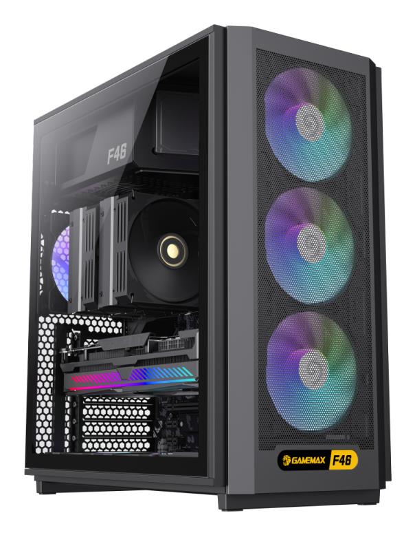 Корпус для компютера ATX W/O PSU F46 BK GAMEMAX на малюнкі №1