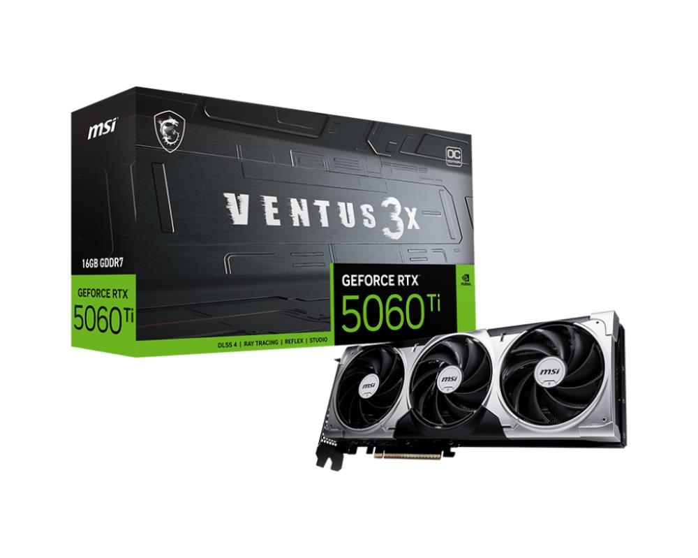 MSI NVIDIA Ge Force RTX 5060 Ti 16 GB GDDR7 128 bit PCIE 5.0...