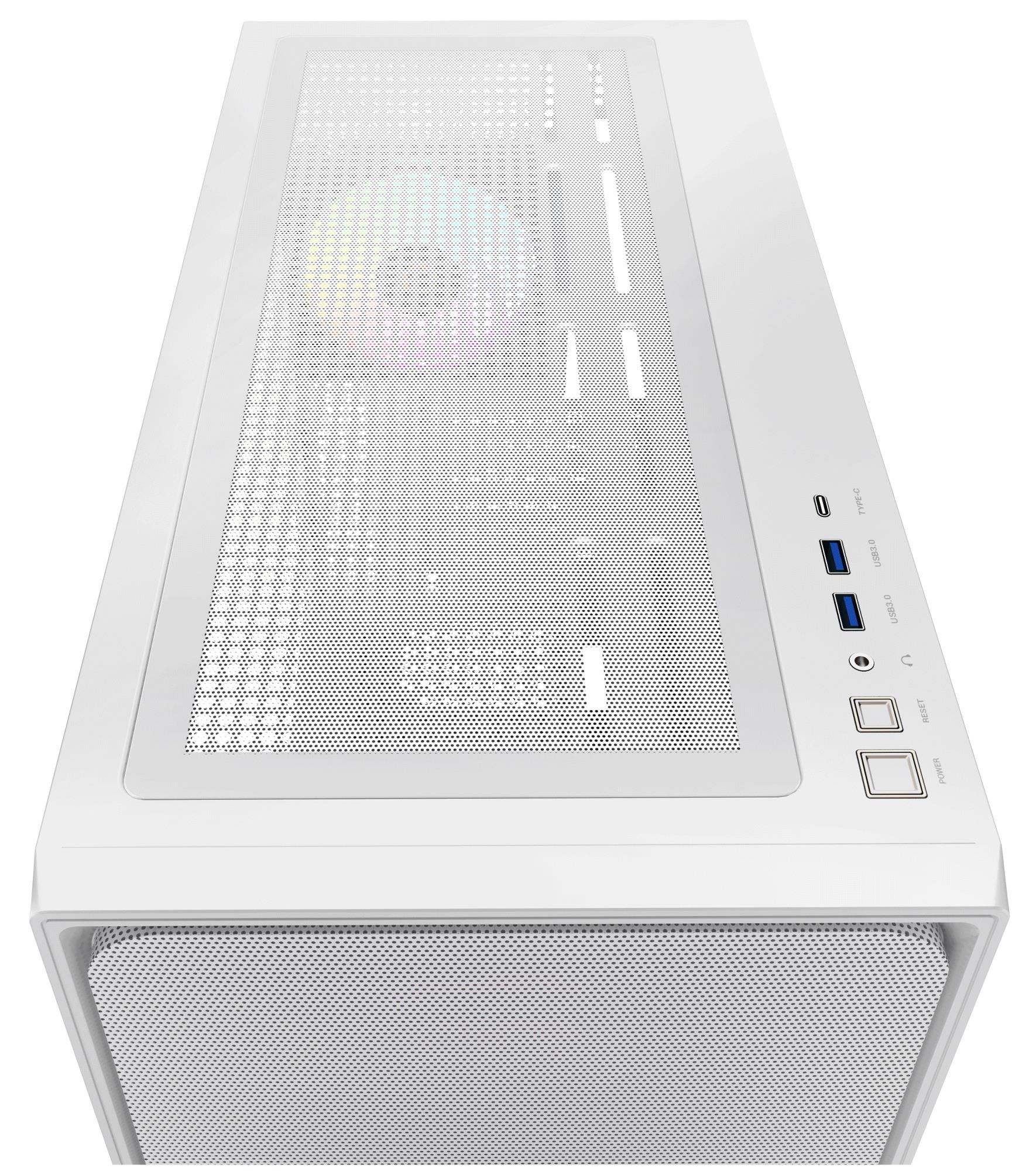 Корпус для компютера ATX W/O PSU DELTA C70 WH ARGB (DELTA-C70-WHG400XX-GL) OCYPUS на малюнкі №8