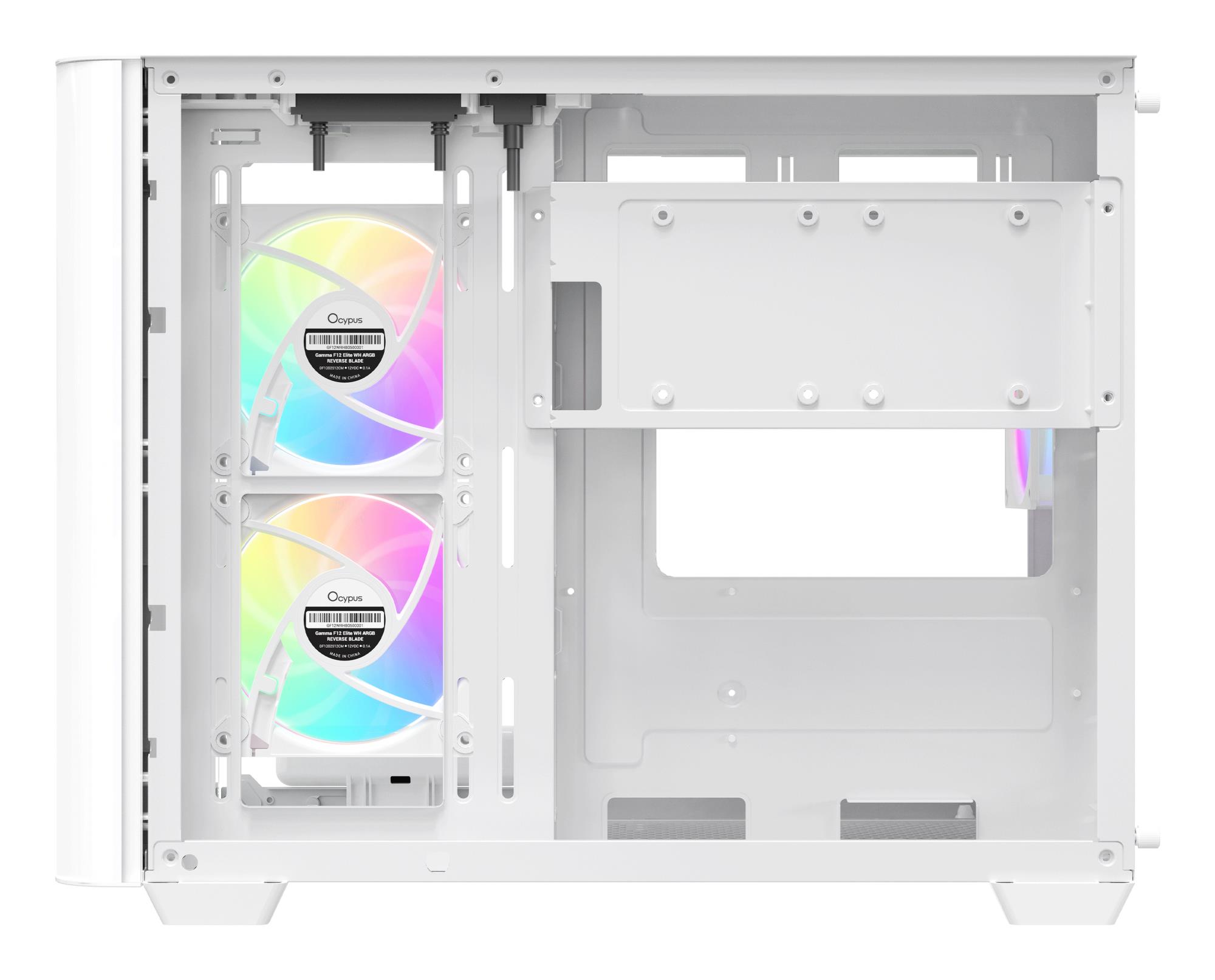 Корпус для компютера IOTA C50 WH CURVE ARGB DIGITAL (IOTA-C50-WHD300CD-GL) OCYPUS на малюнкі №6