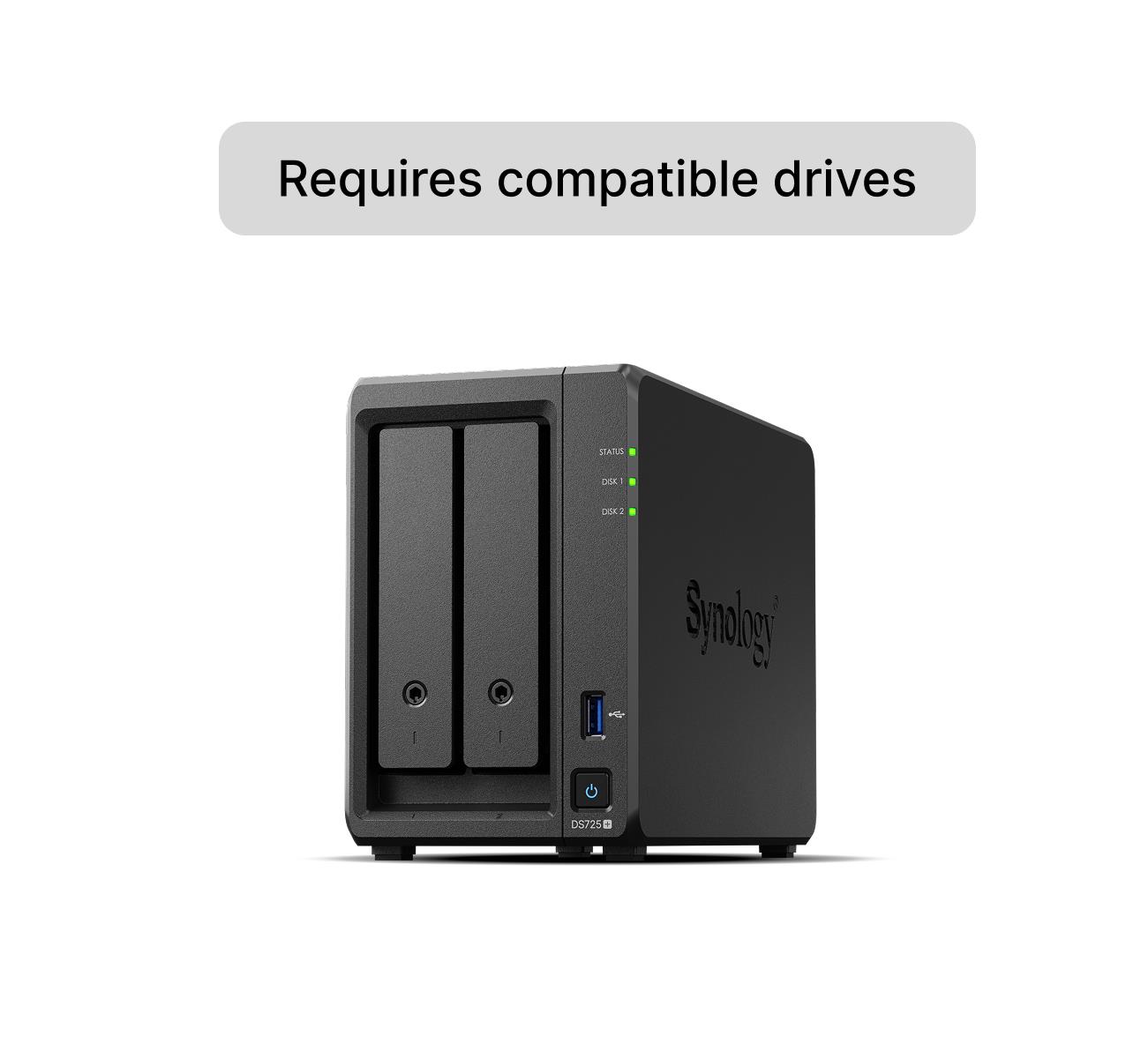 Система зберігання даних 2BAY NO HDD DS725+ SYNOLOGY на малюнкі №1