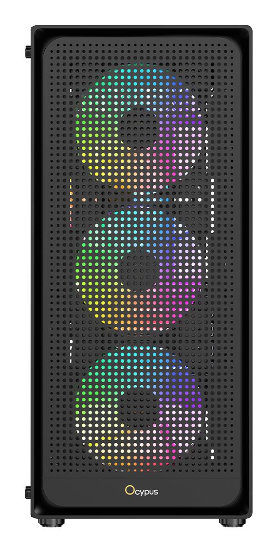Корпус для компютера MATX W/O PSU GAMMA C50 BK ARGB (GAMMA-C50-BKG400XX-GL) OCYPUS на малюнкі №2
