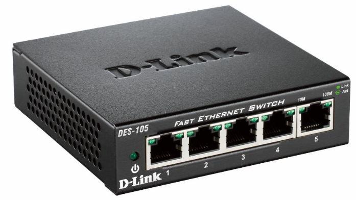 Net Switch 5PORT 10/100M/Fast Eth DES-105 D-Link