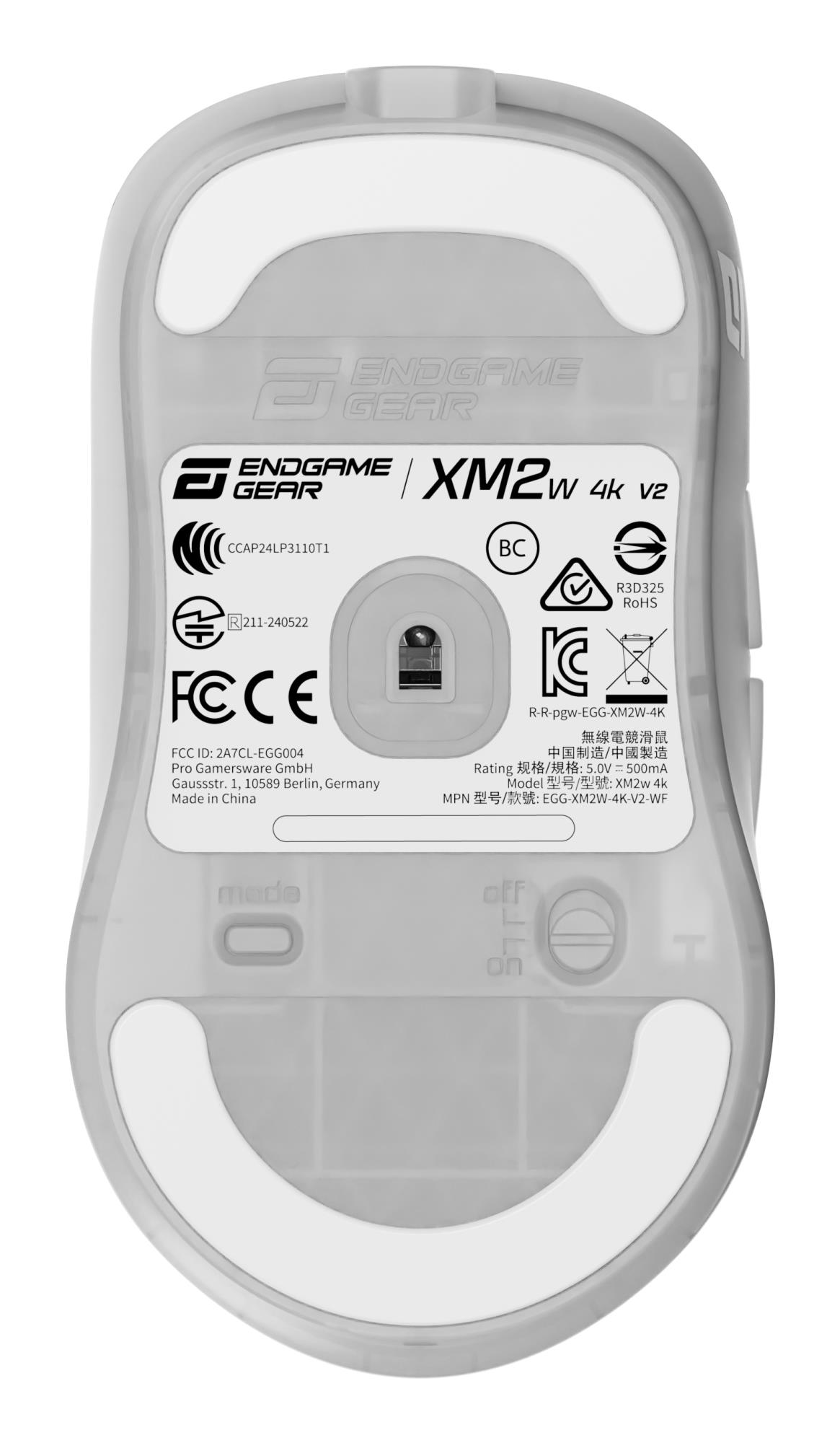 Миша ігрова бездротова Endgame Gear XM2w 4k v2 , білий (прозорий) на малюнкі №10