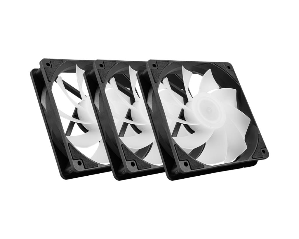 Набір із трьох вентиляторів для корпусу 120MM MAG F120 ARGB-3RB MSI на малюнкі №4