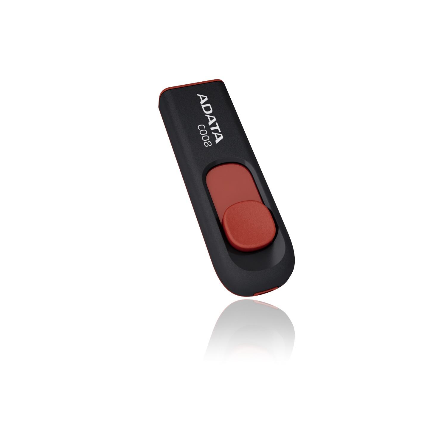 ADATA Memory Drive Flash USB2 32 GB/Black/Red AC008-32G-RKD A-data