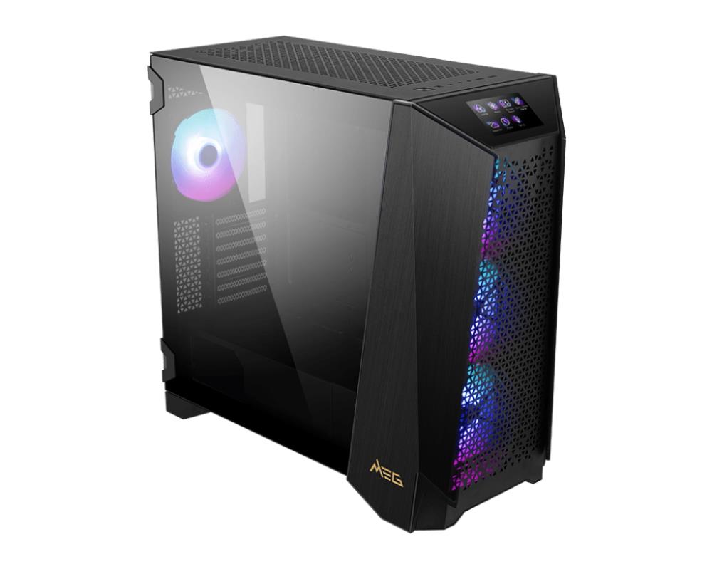 Case MSI MEG PROSPECT 700R MidiTower Case product features Transparent panel Not included ATX EATX MicroATX Colour Black MEGPROSPECT700R