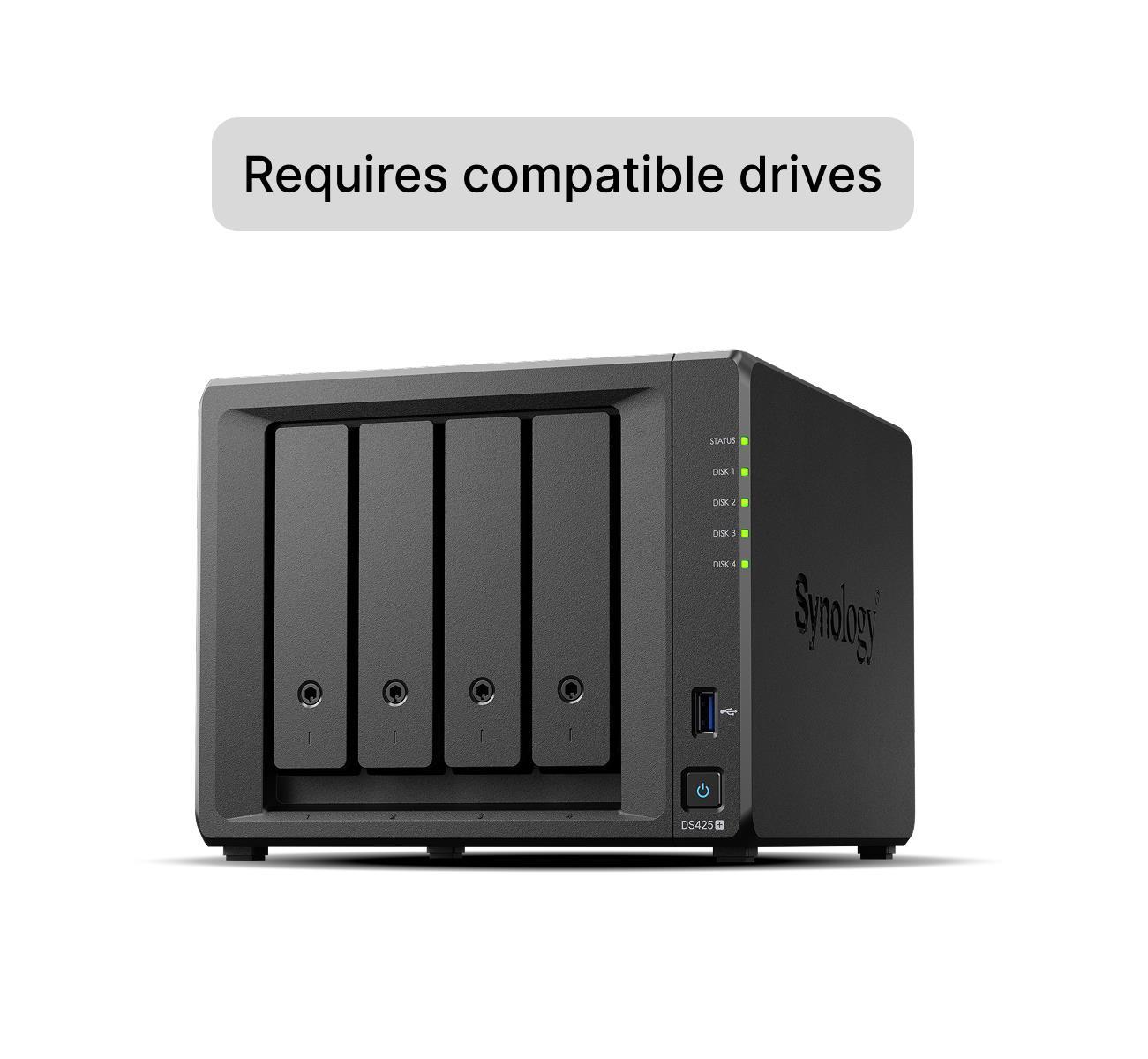 Система зберігання даних 4BAY NO HDD DS425+ SYNOLOGY на малюнкі №1