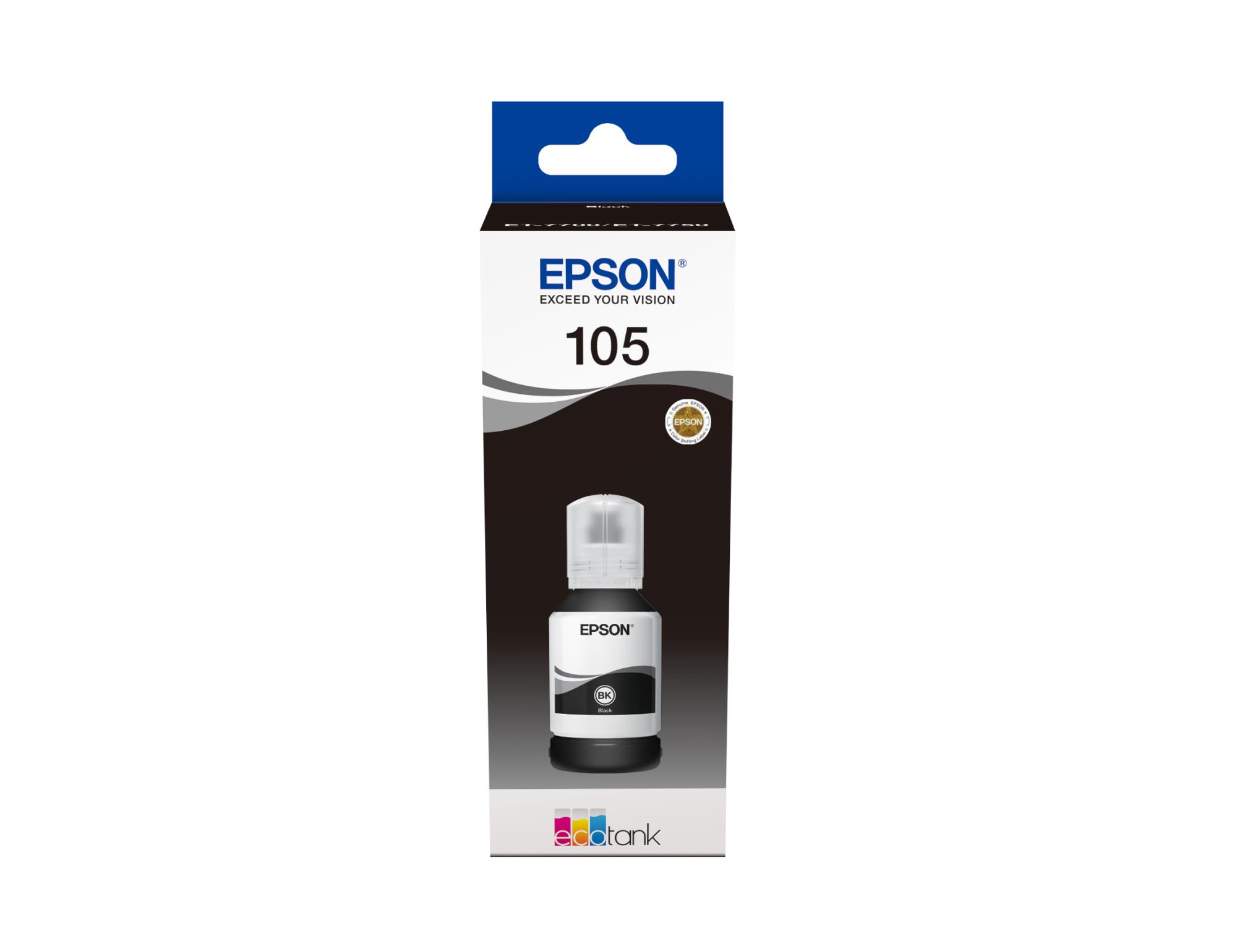 Ink Bottle Black 105 140ML/Ecotank C13T00Q140 Epson