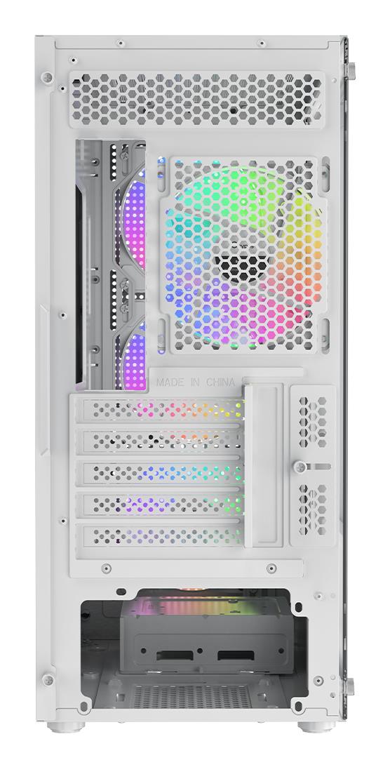 Корпус для компютера MATX W/O PSU GAMMA C50 WH ARGB (GAMMA-C50-WHG400XX-GL) OCYPUS на малюнкі №5
